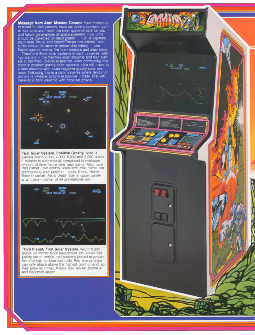 Gravitar (version 1) Arcade Game Cover